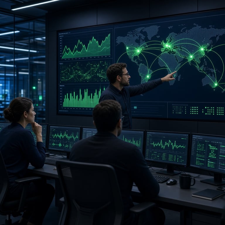Cloud infrastructure engineers reviewing GPU capacity and regional deployment data