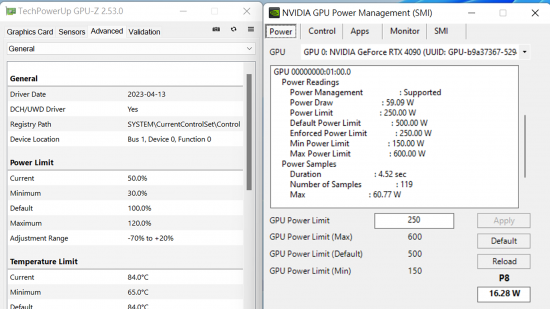 Tools and Software for Limiting GPU Power Draw: