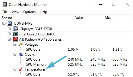 Checking Your GPU's Temperature