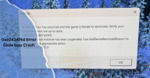 0xe0434f4d Error Code Gpu Crash​