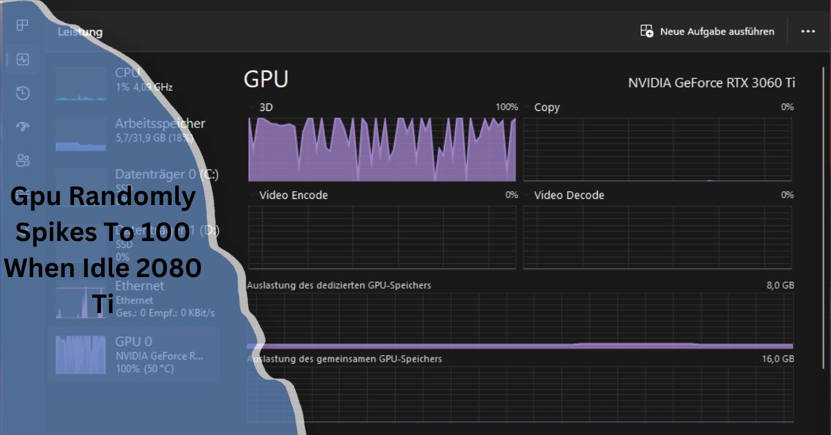 Gpu Randomly Spikes To 100 When Idle 2080 Ti